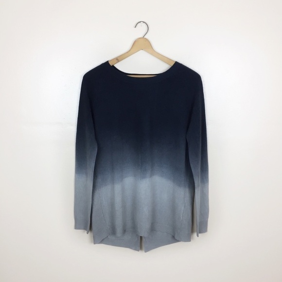 [Harve Benard] Navy Blue/ Gray Ombré Sweater - Picture 1 of 8